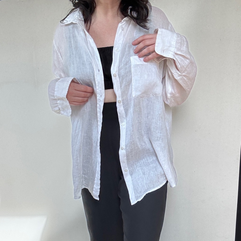 h&m linen shirt - Picture 3 of 11